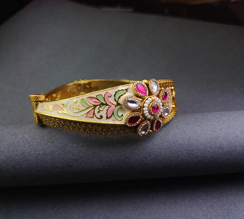 matte_multicolor_floral_bangle_bracelet_img