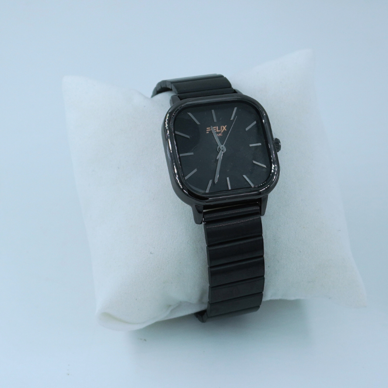 LALEEZ Fashion Watches | Black Square Dial Sleek Metal Bracelet Watch | Ideal for Women – 141